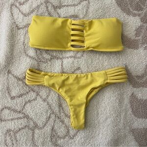 San Lorenzo small yellow bikini set